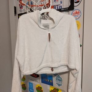 Urban outfitters fuzzy cropped sweater